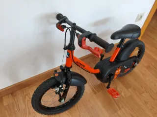 Bicicleta B-twin infantil naranja