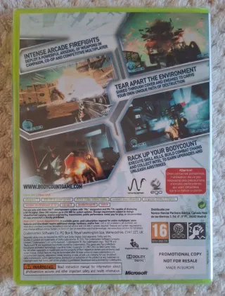 Bodycount Xbox 360 Precintado
