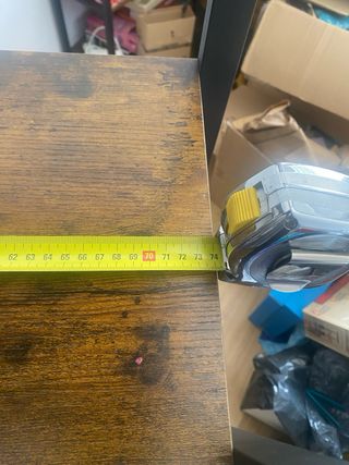 Estantería Madera y Metal Negra Marrón