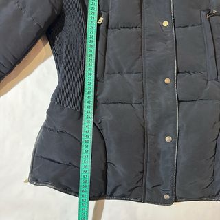 Zara Basic - Abrigo acolchado negro Talla M