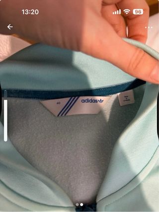 Chaqueta Adidas Teal y Blanca