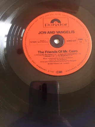 Jon & Vangelis - Friends of Mr Cairo LP