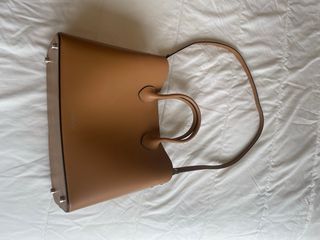 Bolso de piel Farrutx marrón claro