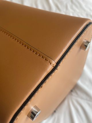 Bolso de piel Farrutx marrón claro