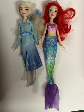 Muñecas Elsa y Ariel