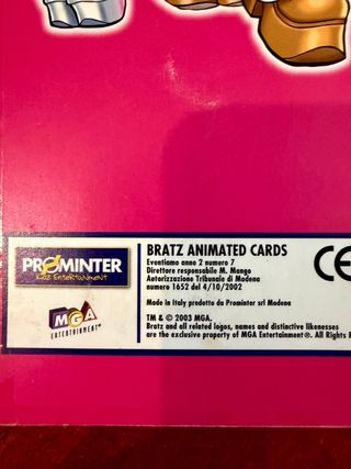 ALBUM BRATZ ANIMATED CARDS VINTAGE 2003