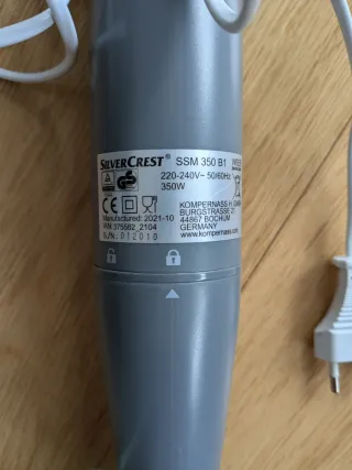 Batidora Silvercrest gris