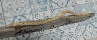 Letrero Ongi Etorri Madera Flotante