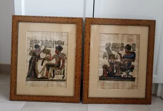 Dibujos Antiguos Egipcios en Papiro