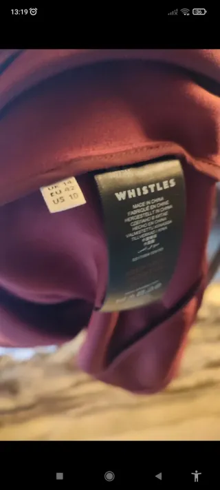 Precioso vestido de la marca WHISTLES, en color gr