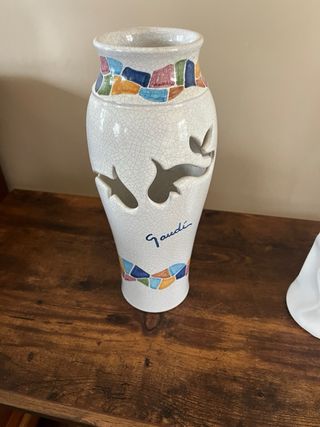 Jarrones Cerámica y Plástico Multicolor