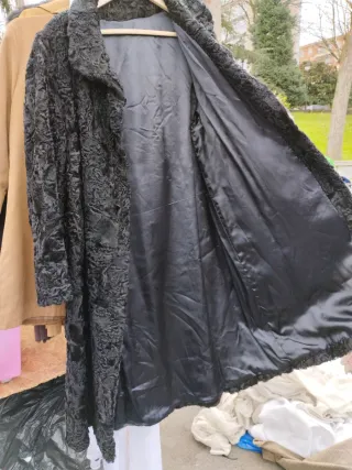 Chaquetón de Astracán Negro