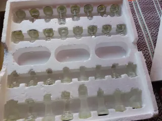 Set de ajedrez de cristal