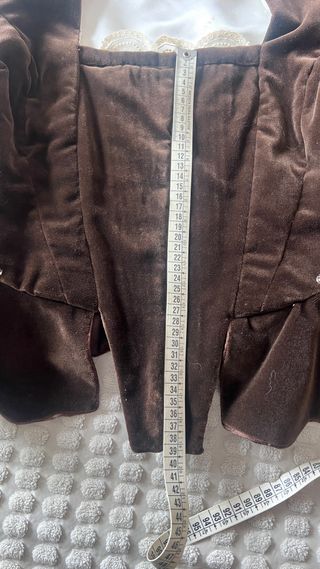 Corpiño fallera marrón y blanco