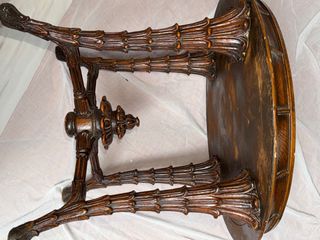 Mesa antigua mármol y madera