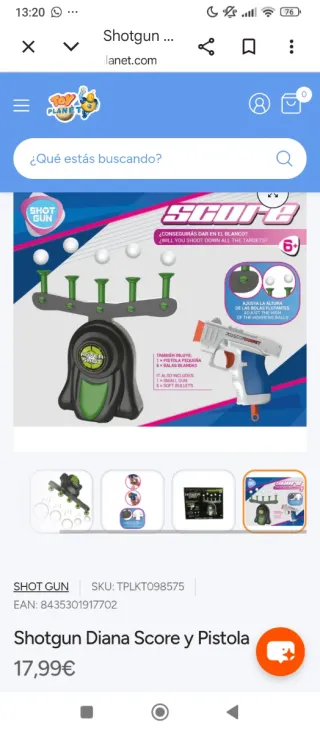 Diana Score y Pistola Shotgun