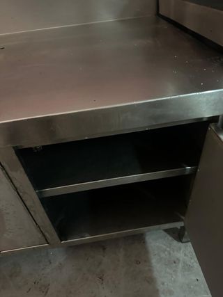 Mesa de acero inoxidable 153x75x70