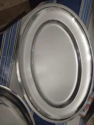 Vassoio Ovale in Metallo