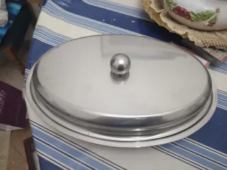 Vassoio Ovale in Metallo