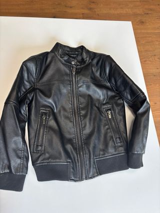 Cazadora Bomber Niño Primark Negra Talla 7