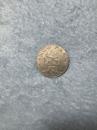Moneda 5 Pesos Mexicanos 1976