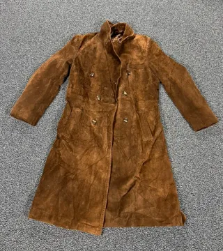 Abrigo Levita Ante Vintage Marrón