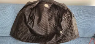 Chaqueta Cuero 100% Hombre Negra