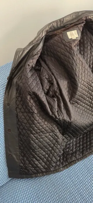 Chaqueta Cuero 100% Hombre Negra