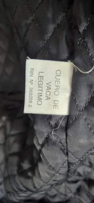 Chaqueta Cuero 100% Hombre Negra