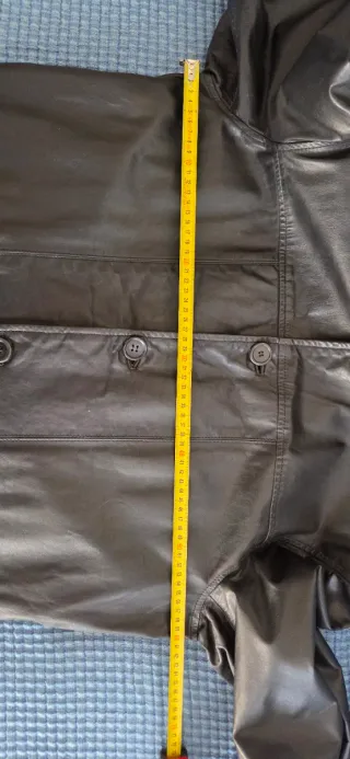 Chaqueta Cuero 100% Hombre Negra