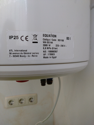 Termo eléctrico Equation en buen estado