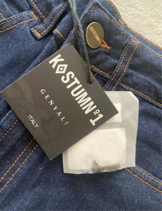 Jeans Kostum blu a zampa