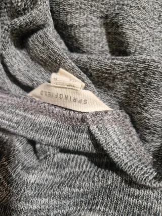 Jersey jaspeado gris con mensaje