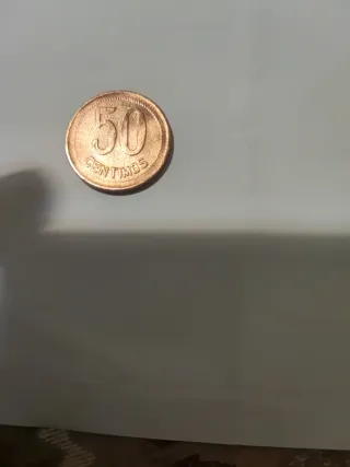Moneda 50 Céntimos República Española 1937