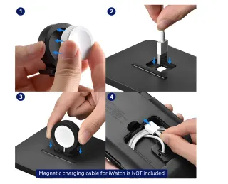 Cargador inalámbrico 2 en 1 ANSTA (iPhone/Samsung)