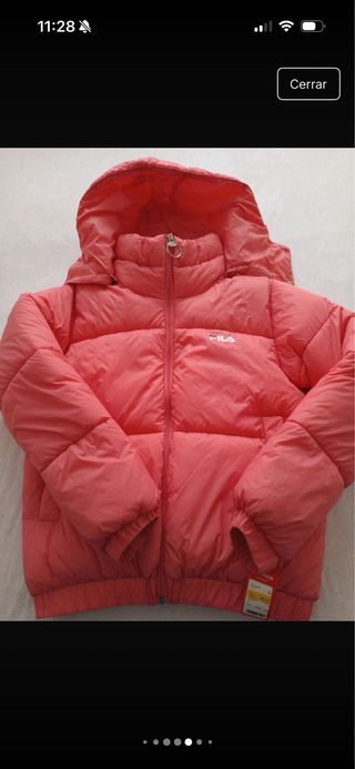 Abrigo Fila Mujer Rosa