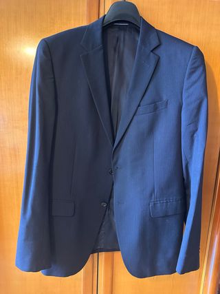 Americana de caballero azul