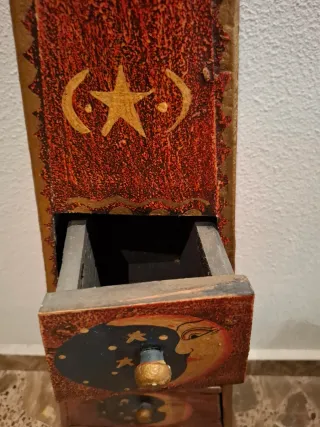 Cajonera hippie madera luna