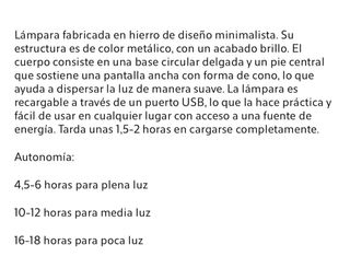 Lámpara de mesa Zara Home dorada