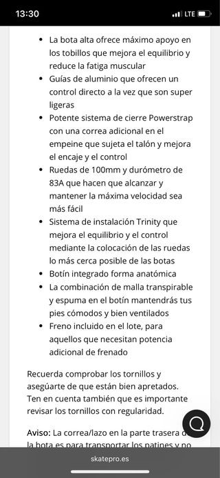 Patines en línea 3 ruedas rosa/blanco