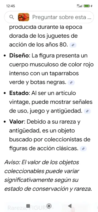 Muñeco vintage rojo