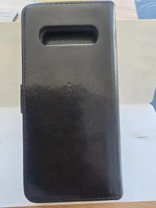 Custodia in pelle per Samsung Galaxy S10+ Nero