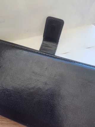 Custodia in pelle per Samsung Galaxy S10+ Nero