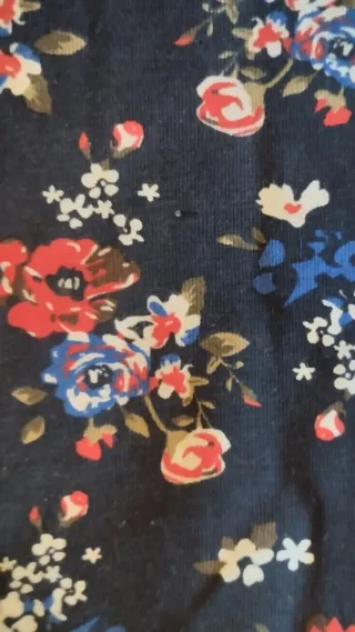 Vestido niña floral negro XS