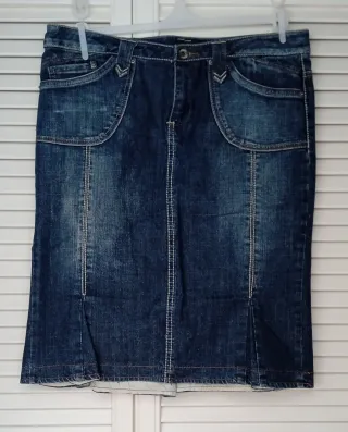 Falda Vaquera Midi Talla 38