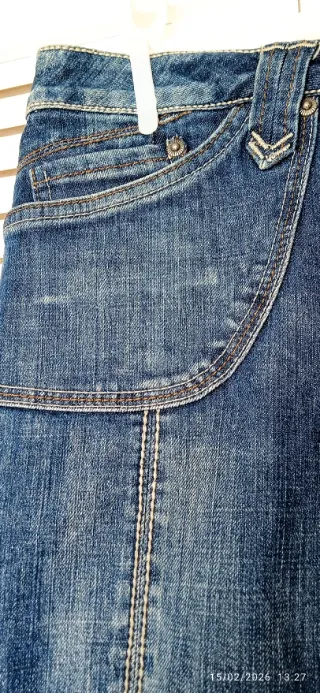 Falda Vaquera Midi Talla 38