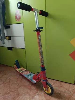 Patinete Cars 5+ Plegable