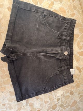 Shorts vaqueros negros talla XS