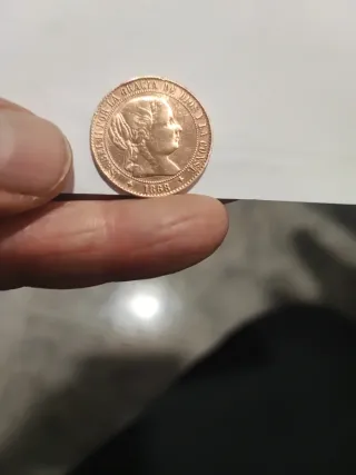 Moneda 2.5 Cent. Isabel 1868
