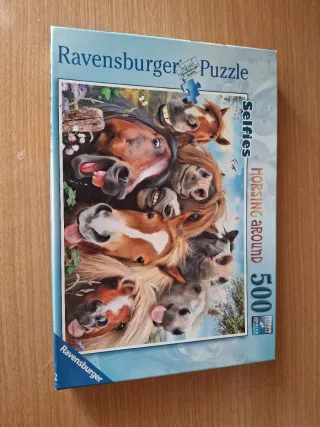 Puzzle Ravensburger 500 piezas Caballos Selfies